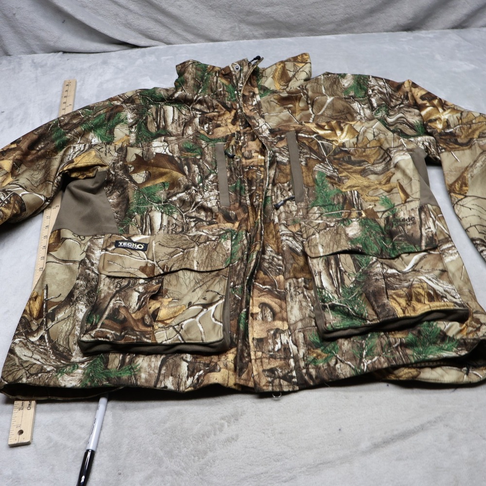 Guide Series Jacket Mens XL Camo RealTree TecH2O Hunting Waterproof Performance